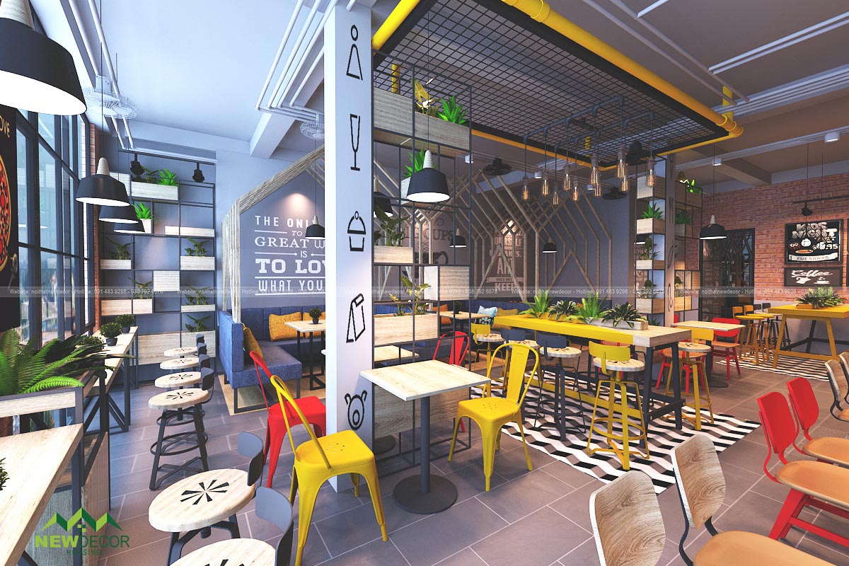 Không gian xanh độc đáo tạo nên điểm nhấn ấn tượng cho quán cafe đẹpThiết kế 
